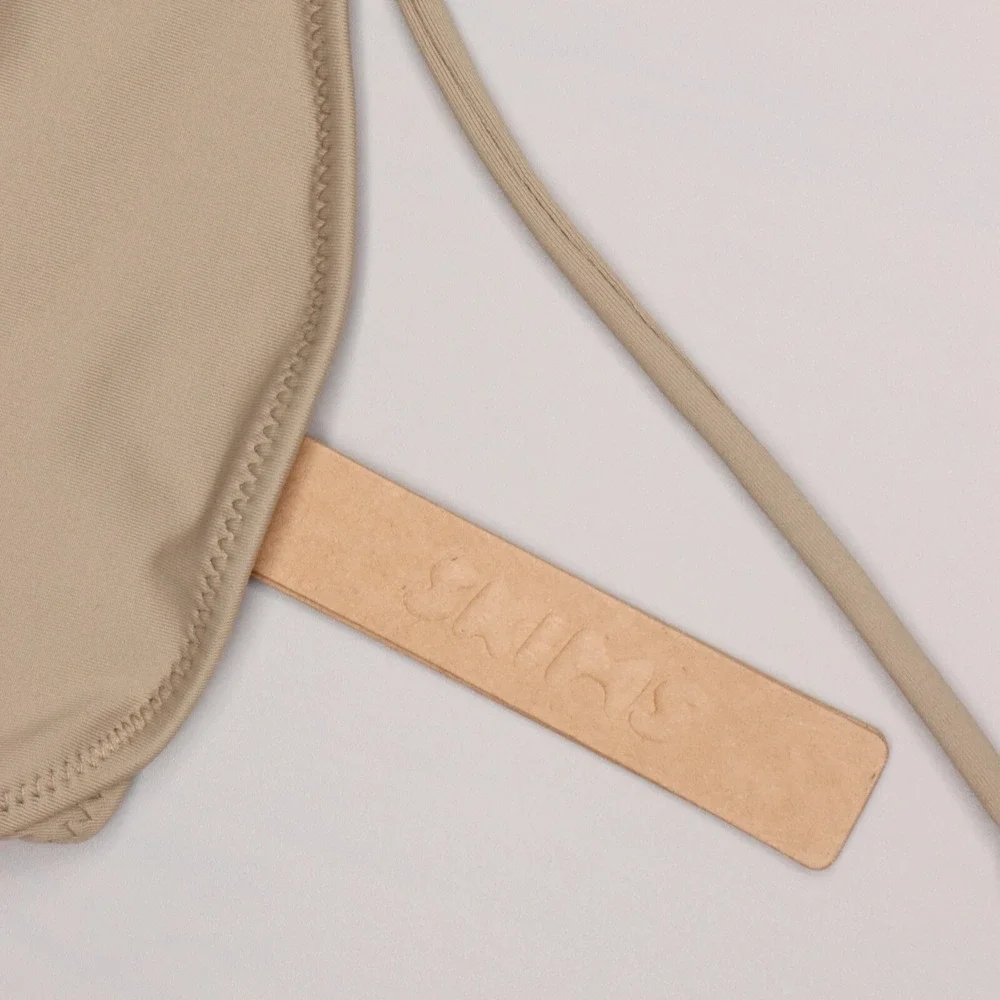 Skims Recycled Swim Micro Scoop Bikini Top Size Large in Desert BT-SCP-2785 NWT